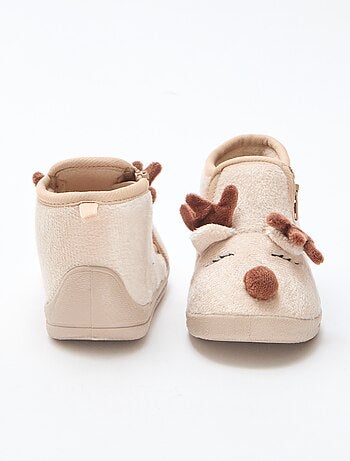 Zapatillas de estar en casa de serraje lúdicas Navideñas