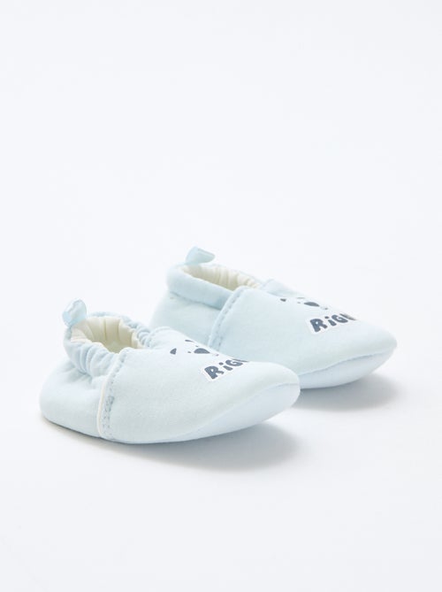 Zapatillas de estar en casa de tela con estampado animal - Kiabi