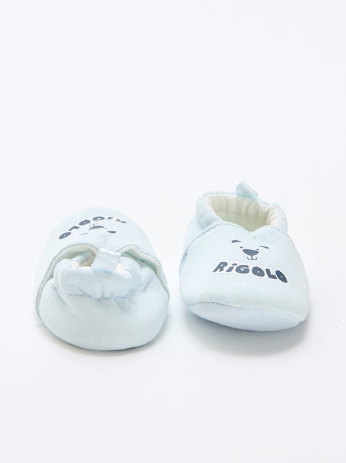 Zapatillas de estar en casa de tela con estampado animal - Kiabi