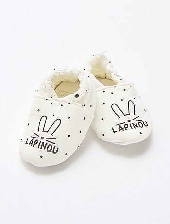 Zapatillas de estar en casa de tela con estampado animal