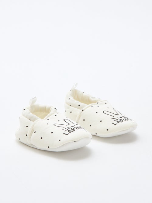 Zapatillas de estar en casa de tela con estampado animal - Kiabi