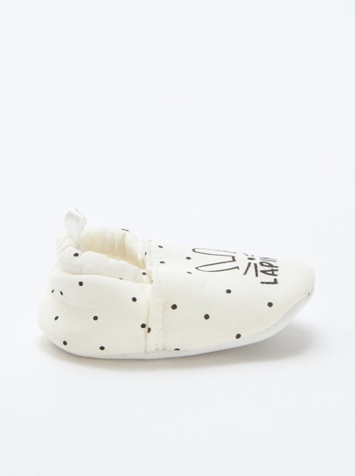 Zapatillas de estar en casa de tela con estampado animal - Kiabi