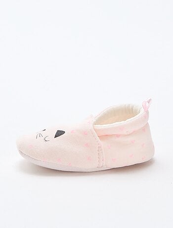 Zapatillas de estar en casa de tela con estampado animal