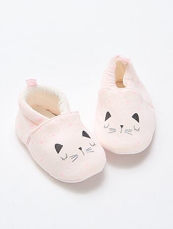 Zapatillas de estar en casa de tela con estampado animal