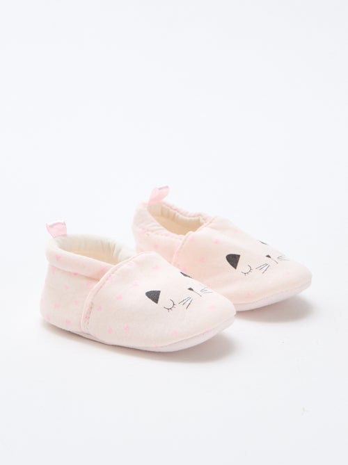 Zapatillas de estar en casa de tela con estampado animal - Kiabi