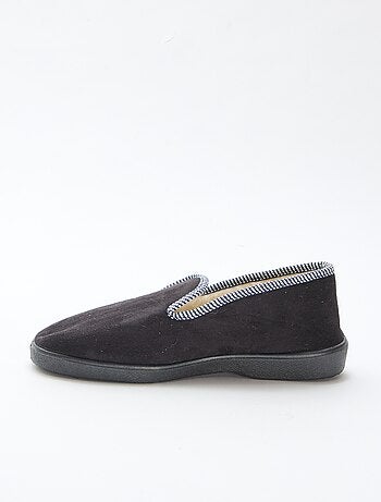 Zapatillas de estar en casa forradas con bordes en contraste