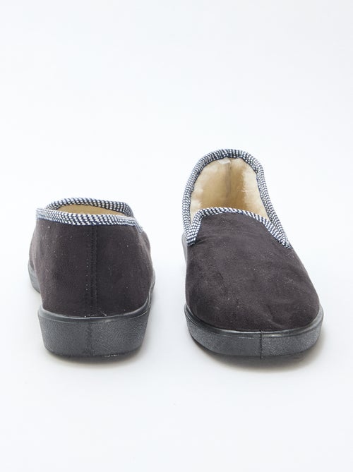 Zapatillas de estar en casa forradas con bordes en contraste - Kiabi