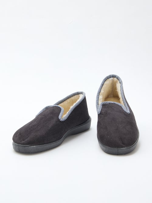 Zapatillas de estar en casa forradas con bordes en contraste - Kiabi