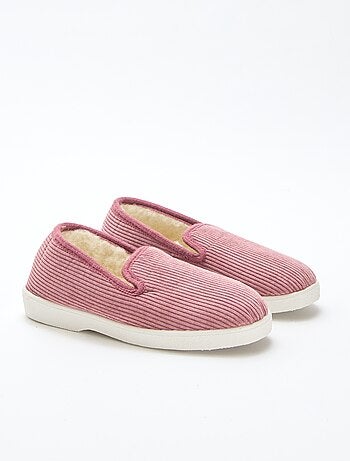 Zapatillas de estar por casa de pana