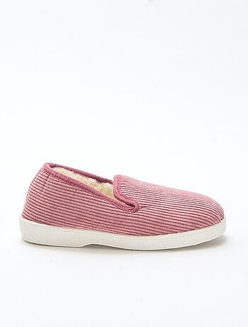 Zapatillas de estar por casa de pana