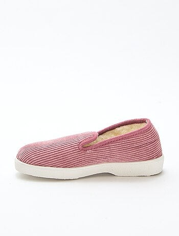 Zapatillas de estar por casa de pana