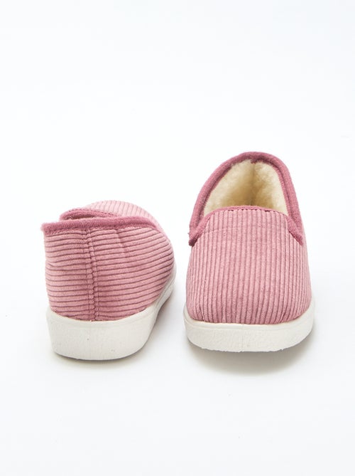 Zapatillas de estar por casa de pana - Kiabi