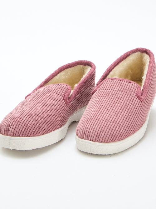 Zapatillas de estar por casa de pana - Kiabi