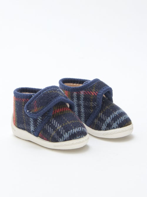 Zapatillas de estar por casa forradas con cierres de velcro - Kiabi