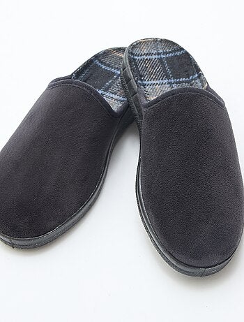 Zapatillas de estar por casa lisas en nobuck