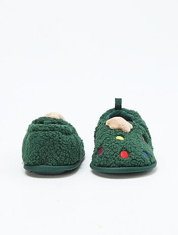 Zapatillas de estar por casa lúdicas de ante navideñas