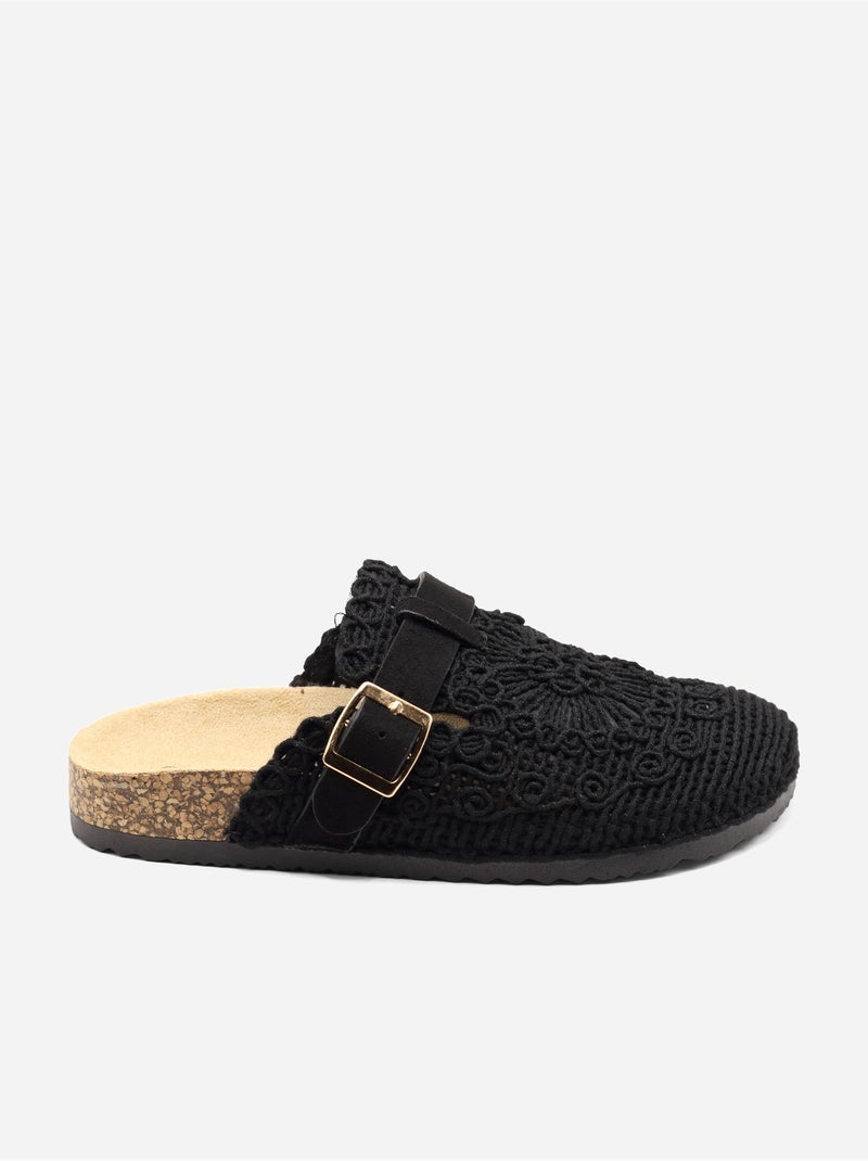 Zapatillas de ganchillo Negro - Kiabi