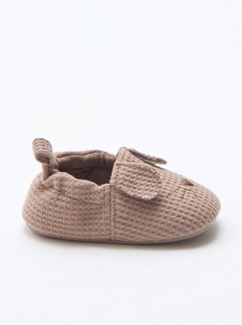 Zapatillas de gasa de algodón + orejas de animales - Kiabi