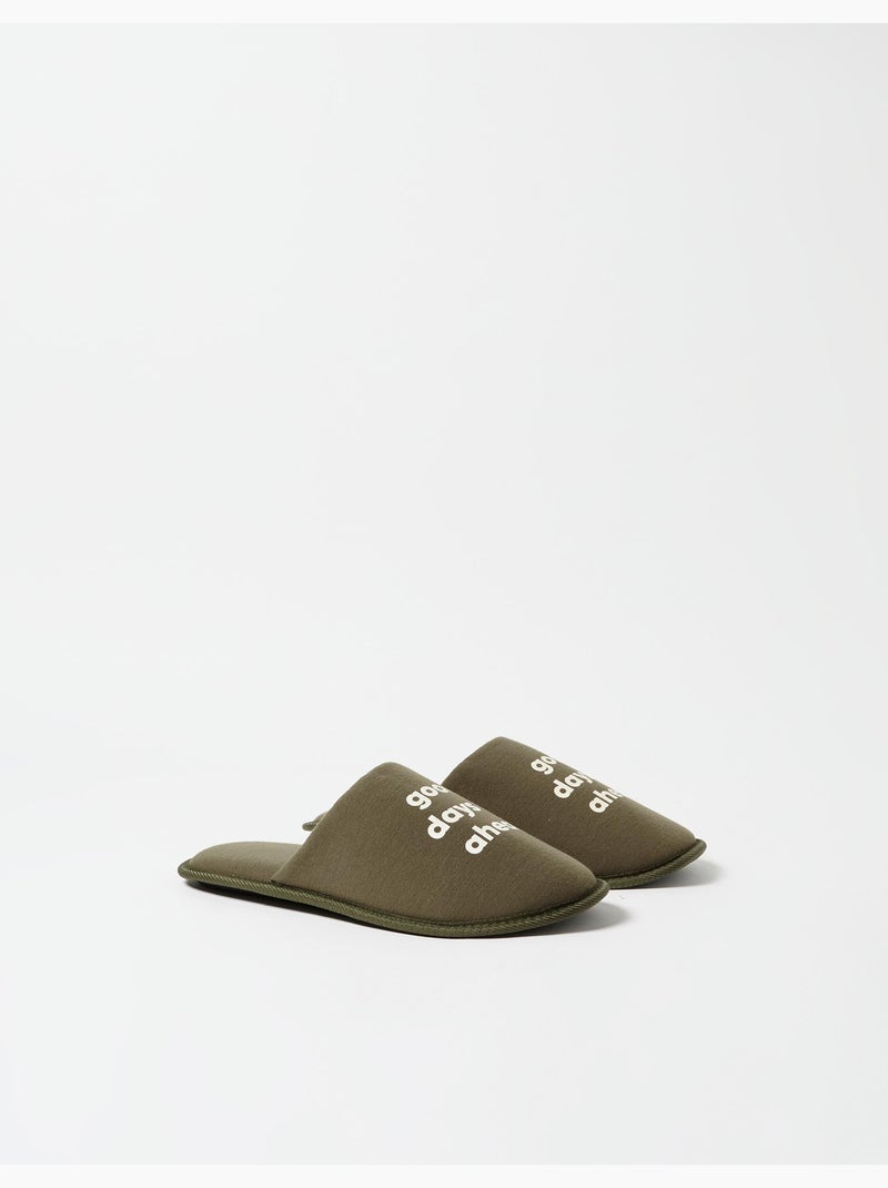 Zapatillas de habitación con estampados, MO Fashion Verde - Kiabi