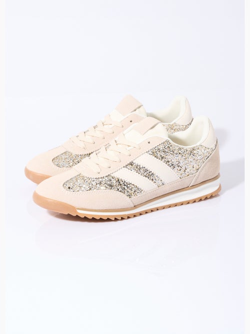 Zapatillas de inspiración retro con lentejuelas - AFIBEL - Kiabi