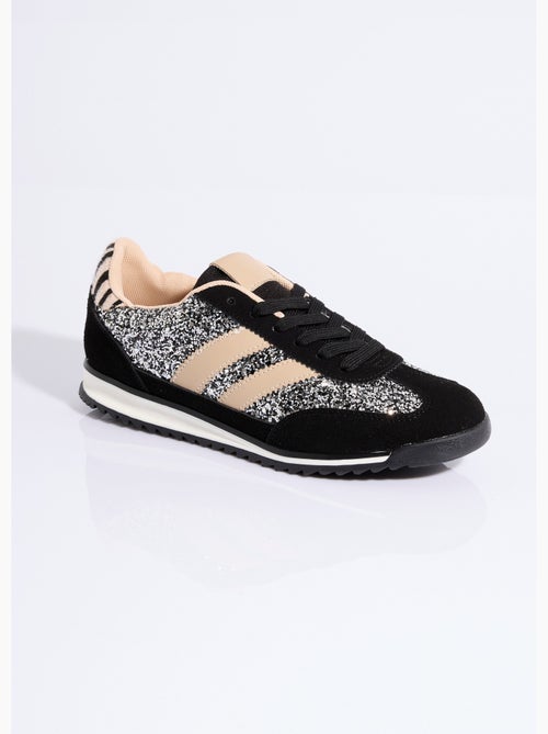 Zapatillas de inspiración retro con lentejuelas - AFIBEL - Kiabi