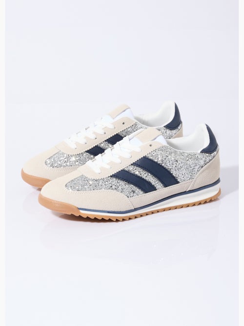 Zapatillas de inspiración retro con lentejuelas - AFIBEL - Kiabi