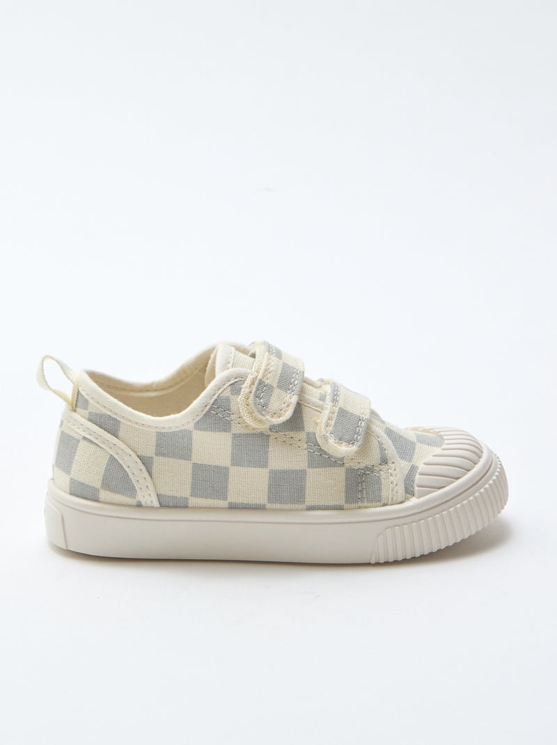 Zapatillas de lona con estampado de damas Azul - Kiabi