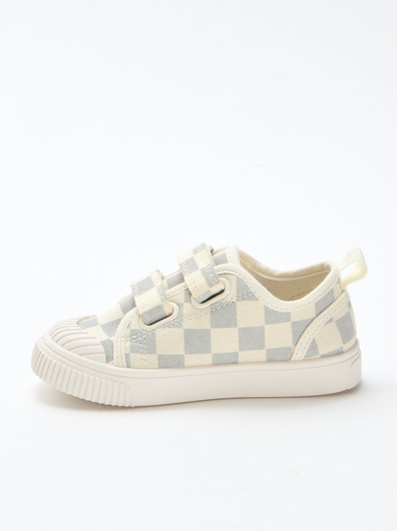 Zapatillas de lona con estampado de damas Azul - Kiabi
