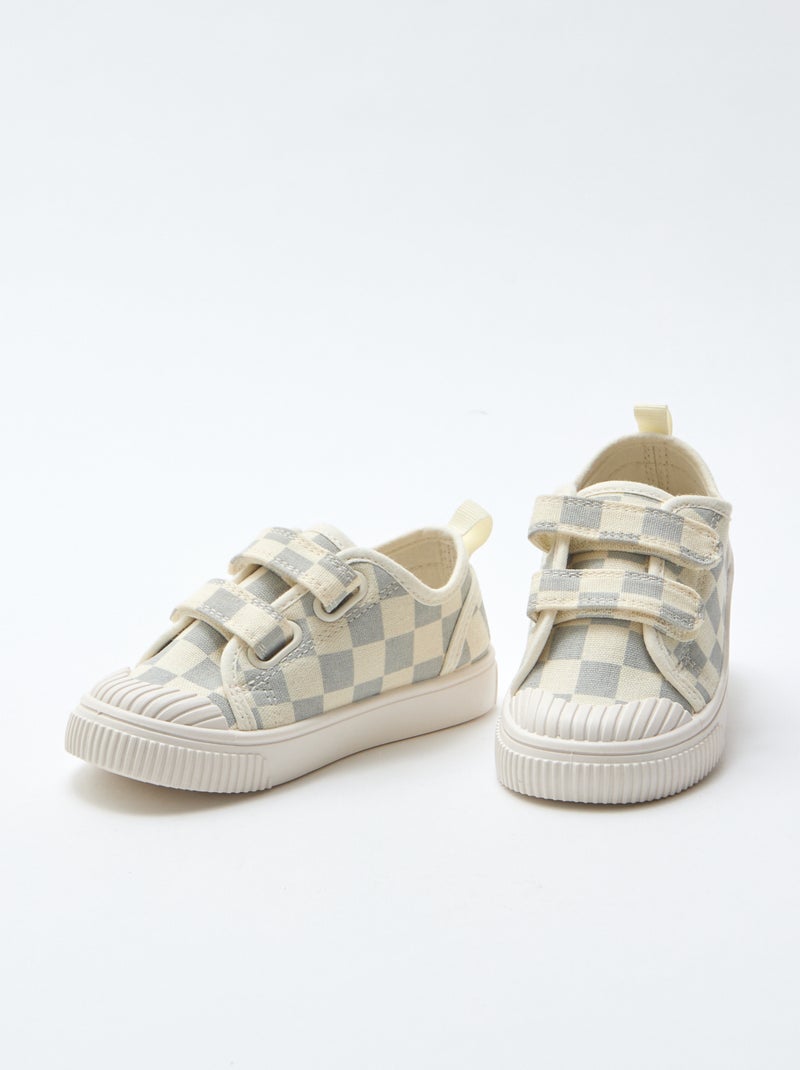 Zapatillas de lona con estampado de damas Azul - Kiabi