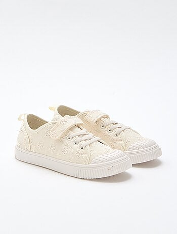 Zapatillas de lona con estampado de damas