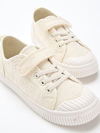 Zapatillas de lona con estampado de damas