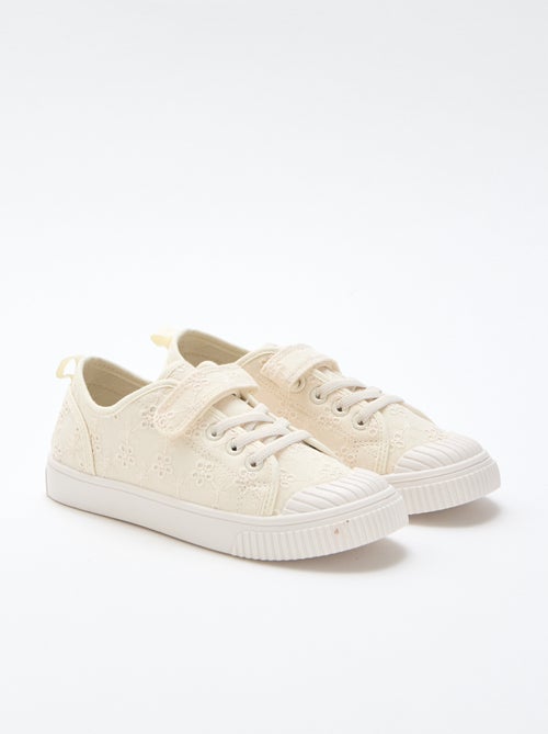 Zapatillas de lona con estampado de damas - Kiabi