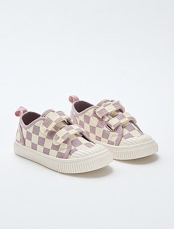 Zapatillas de lona con estampado de damas