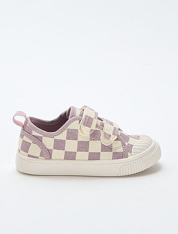 Zapatillas de lona con estampado de damas