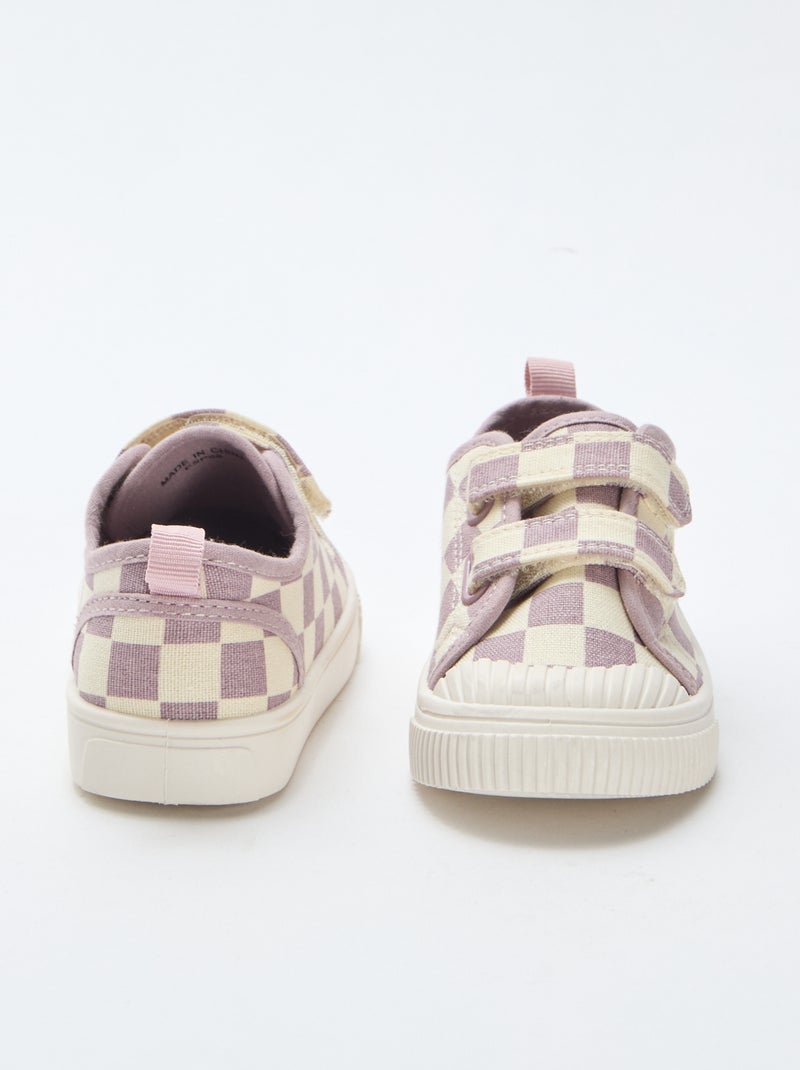 Zapatillas de lona con estampado de damas Purpura - Kiabi