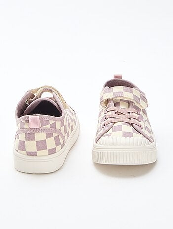 Zapatillas de lona con estampado de damas