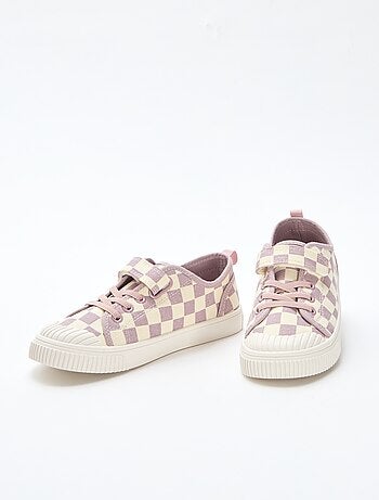 Zapatillas de lona con estampado de damas