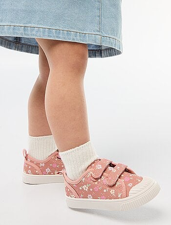 Zapatillas de lona con estampado de damas