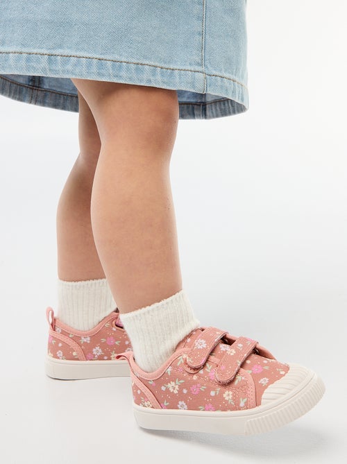 Zapatillas de lona con estampado de damas - Kiabi