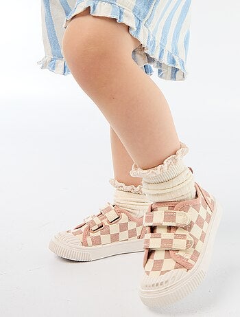 Zapatillas de lona con estampado de damas