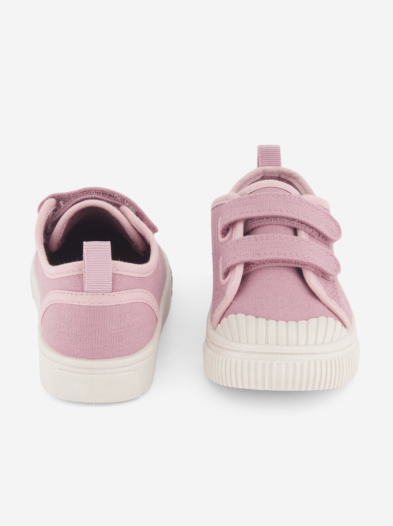 Zapatillas de lona con estampado de damas Rosa - Kiabi