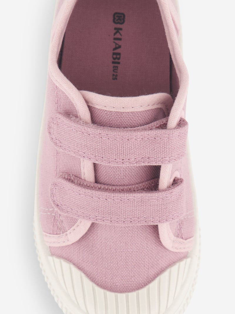 Zapatillas de lona con estampado de damas Rosa - Kiabi