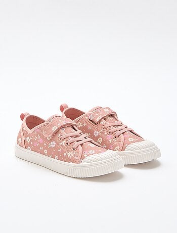 Zapatillas de lona con estampado de damas