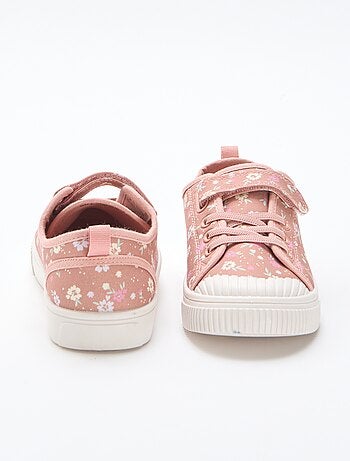 Zapatillas de lona con estampado de damas