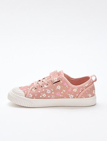 Zapatillas de lona con estampado de damas