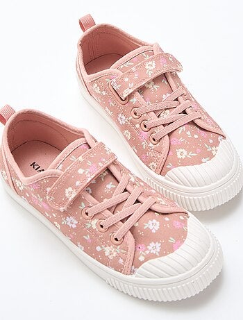 Zapatillas de lona con estampado de damas