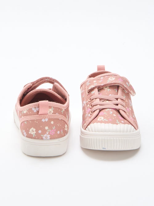 Zapatillas de lona con estampado de damas - Kiabi