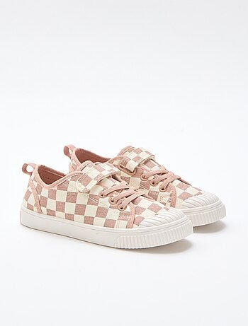 Zapatillas de lona con estampado de damas