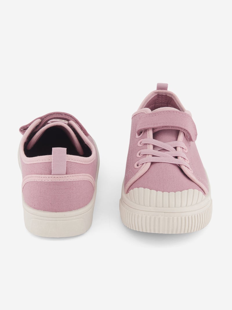 Zapatillas de lona con estampado de damas Rosa - Kiabi