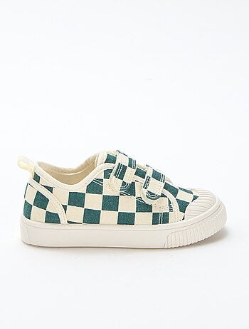 Zapatillas de lona con estampado de damas